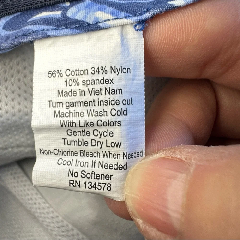 Vineyard Vines‎ Shorts Men's 28 Blue Fish Print Performance Breaker Shorts